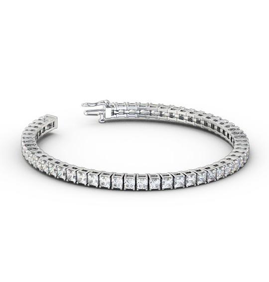 Impressive Princess and Baguette Multi Row Platinum Diamond Line Bracelet  26.50 For Sale at 1stDibs | hermes kelly baguette bracelet, kelly baguette  hermes, baguette tennis bracelet