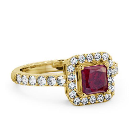 Halo Ruby and Diamond 1.17ct Ring 18K Yellow Gold CL16GEM_YG_RU_THUMB1