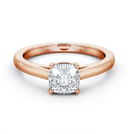 Cushion Diamond Box Style Setting Ring 9K Rose Gold Solitaire ENCU34_RG_THUMB2 