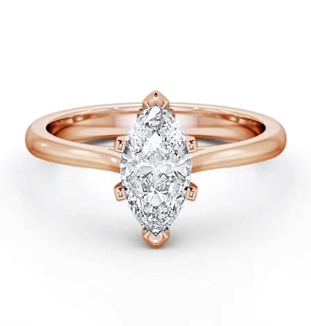 Marquise Diamond 6 Prong Engagement Ring 9K Rose Gold Solitaire ENMA5_RG_THUMB1