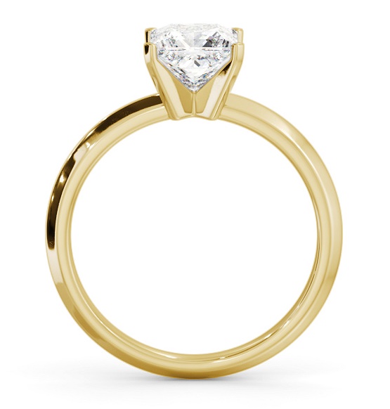 Princess Diamond Knife Edge Band Ring 18K Yellow Gold Solitaire ENPR78_YG_THUMB1 