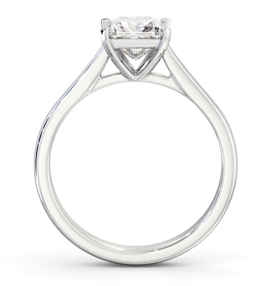 Princess Diamond Classic 4 Prong Engagement Ring Palladium Solitaire ENPR82_WG_THUMB1 