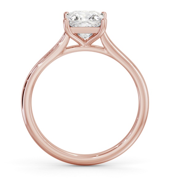 Princess Diamond Tapered Band 4 Prong Ring 18K Rose Gold Solitaire ENPR84_RG_THUMB1 