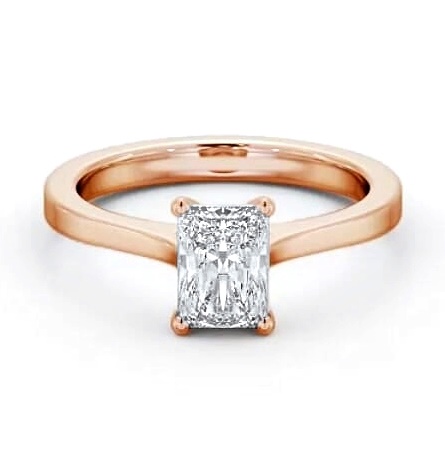 Radiant Diamond Elevated Setting Ring 9K Rose Gold Solitaire ENRA25_RG_THUMB2 