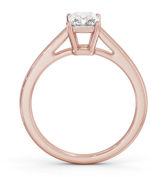 Radiant Diamond Box Style Setting Ring 9K Rose Gold Solitaire ENRA28_RG_THUMB1 