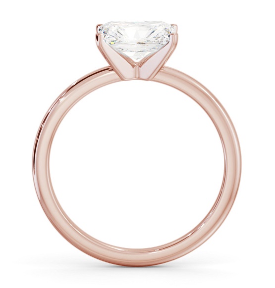 Radiant Diamond East To West Style Ring 9K Rose Gold Solitaire ENRA35_RG_THUMB1 