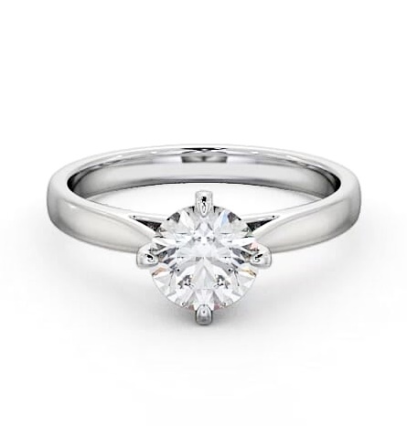 Round Diamond Rotated Head Engagement Ring Palladium Solitaire ENRD112_WG_THUMB2 