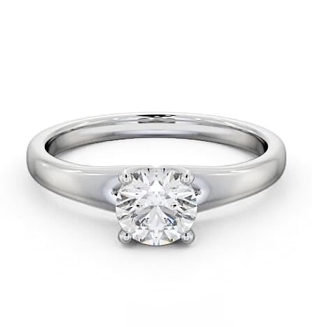 Round Diamond Split Band Engagement Ring 18K White Gold Solitaire ENRD115_WG_THUMB2 