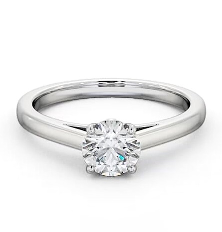 Round Diamond Elevated Setting Engagement Ring Palladium Solitaire ENRD145_WG_THUMB2 