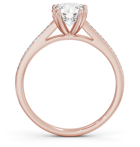 Round Diamond 8 Prong Engagement Ring 9K Rose Gold Solitaire ENRD148S_RG_THUMB1 