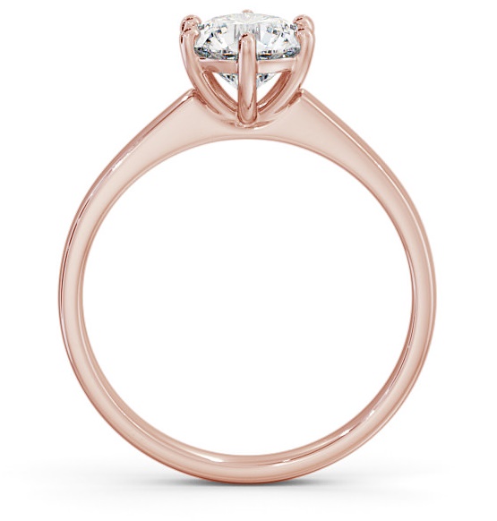 Round Diamond 6 Prong Engagement Ring 9K Rose Gold Solitaire ENRD149_RG_THUMB1 