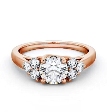 Round Diamond Majestic Style Engagement Ring 9K Rose Gold Solitaire ENRD151S_RG_THUMB2 