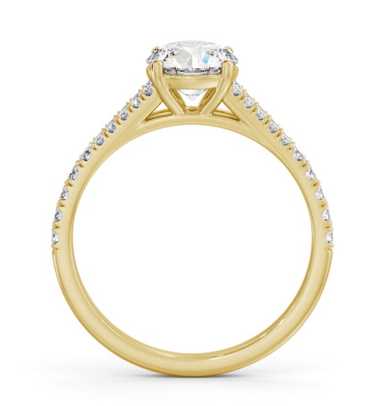 Round Diamond Split Band Engagement Ring 9K Yellow Gold Solitaire ENRD169S_YG_THUMB1 