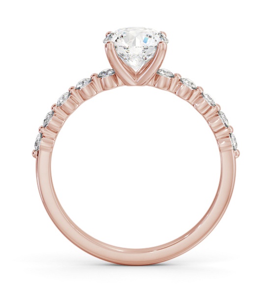 Round Diamond Engagement Ring 9K Rose Gold Solitaire with Tension ENRD174S_RG_THUMB1 