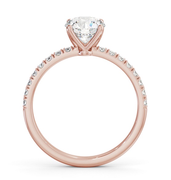 Round Diamond 4 Prong Engagement Ring 18K Rose Gold Solitaire ENRD177S_RG_THUMB1 