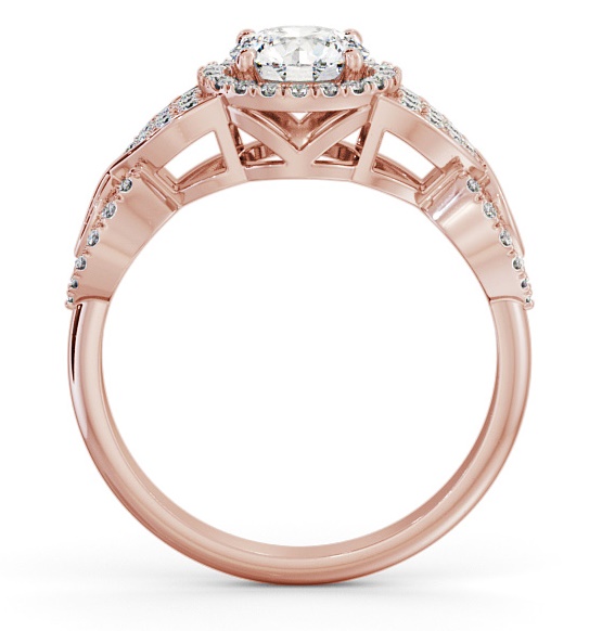 Halo Round Diamond Regal Design Engagement Ring 18K Rose Gold ENRD189_RG_THUMB1 