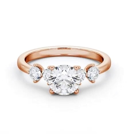 Round Diamond 4 Prong Engagement Ring 9K Rose Gold Solitaire ENRD192S_RG_THUMB2 