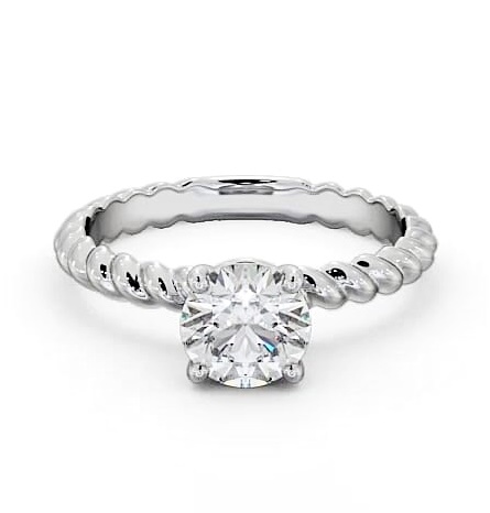 Round Diamond Rope Style Band Engagement Ring 9K White Gold Solitaire ENRD198_WG_THUMB2 