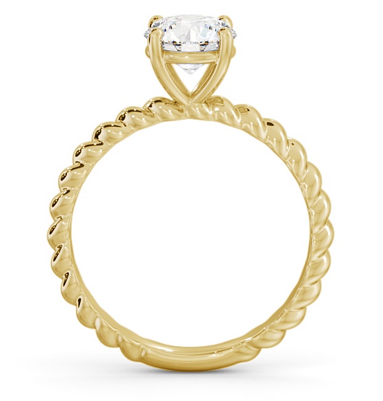 Round Diamond Rope Style Band Ring 18K Yellow Gold Solitaire ENRD198_YG_THUMB1 