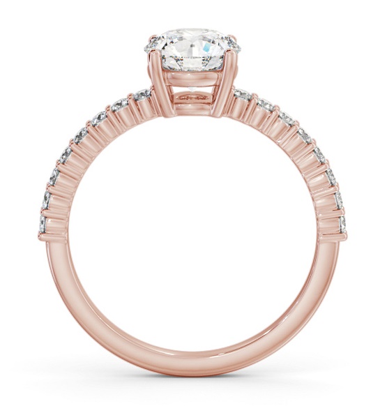 Round Diamond Elegant Engagement Ring 9K Rose Gold Solitaire ENRD198S_RG_THUMB1 