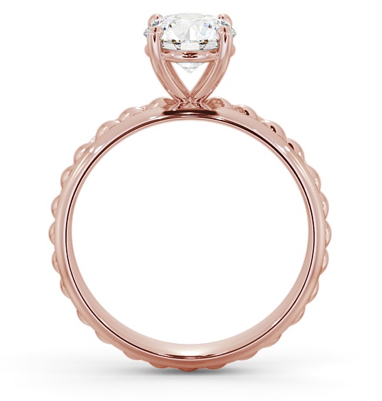 Round Diamond Rope Style Band Engagement Ring 18K Rose Gold Solitaire ENRD199_RG_THUMB1 