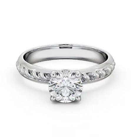 Round Diamond Rope Style Band Engagement Ring Palladium Solitaire ENRD199_WG_THUMB2 