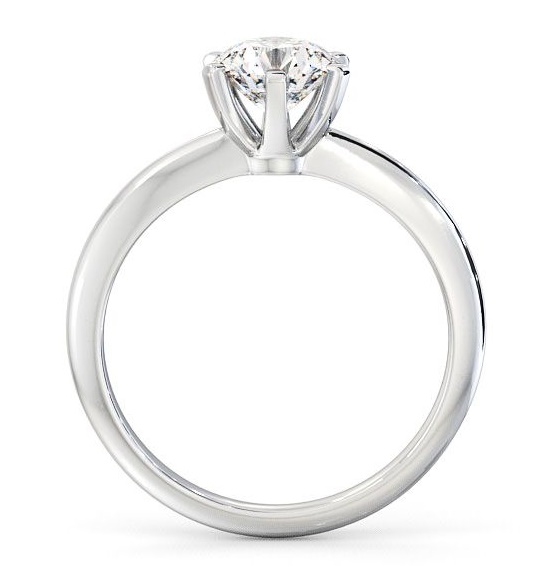 Round Diamond 6 Prong Engagement Ring Palladium Solitaire ENRD19_WG_THUMB1 