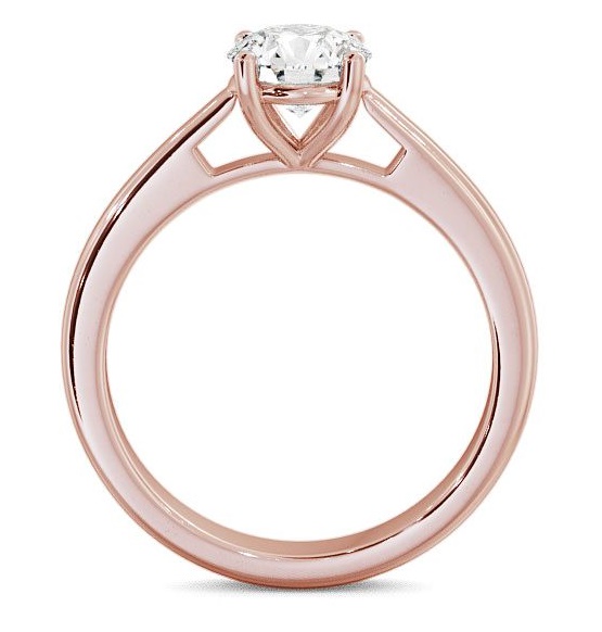 Round Diamond 4 Prong Engagement Ring 9K Rose Gold Solitaire ENRD1_RG_THUMB1 