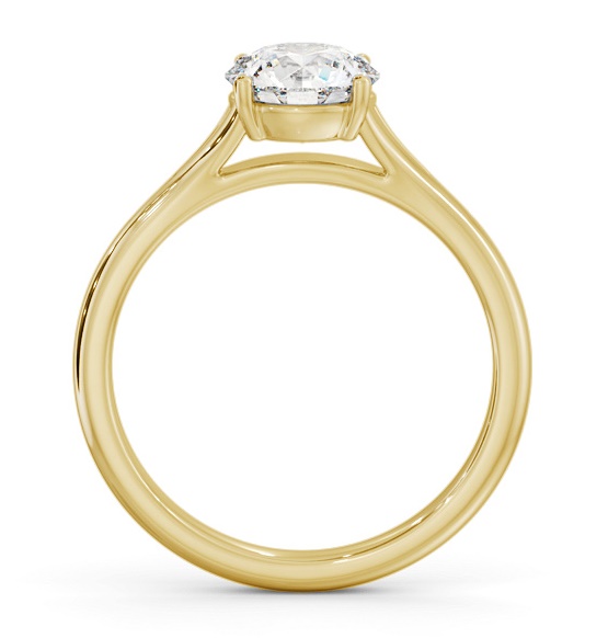 Round Diamond Floating Head Design Ring 18K Yellow Gold Solitaire ENRD213_YG_THUMB1 