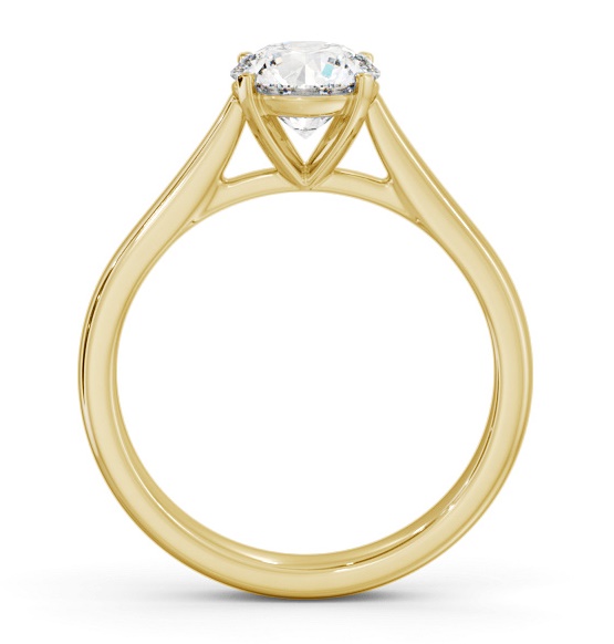 Round Diamond Classic 4 Prong Ring 18K Yellow Gold Solitaire ENRD218_YG_THUMB1 