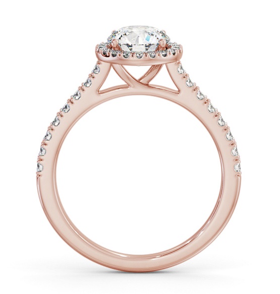 Halo Round Diamond Classic Engagement Ring 18K Rose Gold ENRD224_RG_THUMB1 