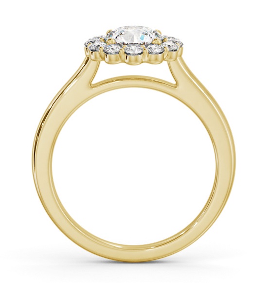 Halo Round Diamond Elegant Style Engagement Ring 18K Yellow Gold ENRD230_YG_THUMB1 