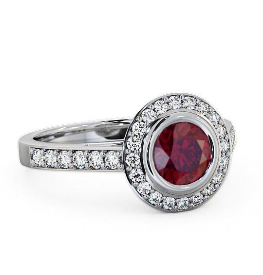 Halo Ruby and Diamond 1.36ct Ring 18K White Gold ENRD44GEM_WG_RU_THUMB2 