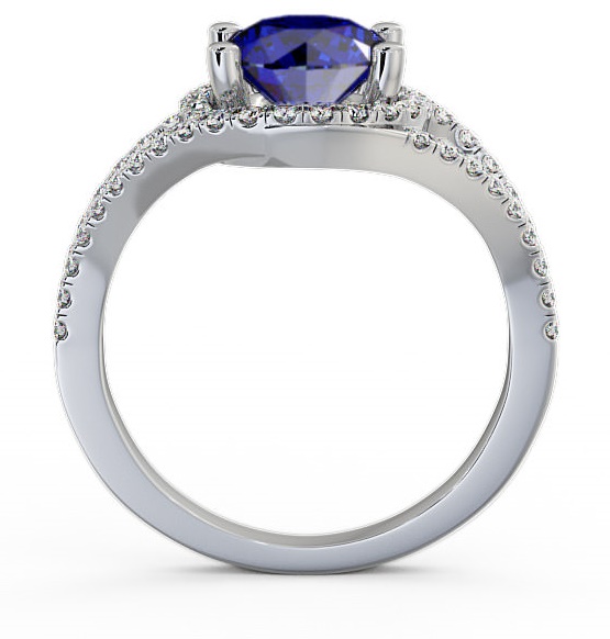 Halo Blue Sapphire and Diamond 1.94ct Ring 18K White Gold ENRD60GEM_WG_BS_THUMB1 