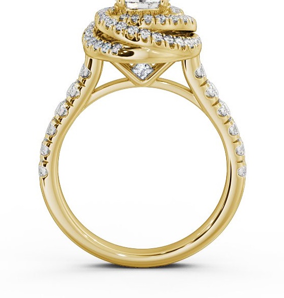 Halo 1.25ct Round Diamond Swirling Engagement Ring 18K Yellow Gold ENRD68_YG_THUMB1 