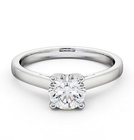 Round Diamond 4 Prong Engagement Ring Palladium Solitaire ENRD9_WG_THUMB2 