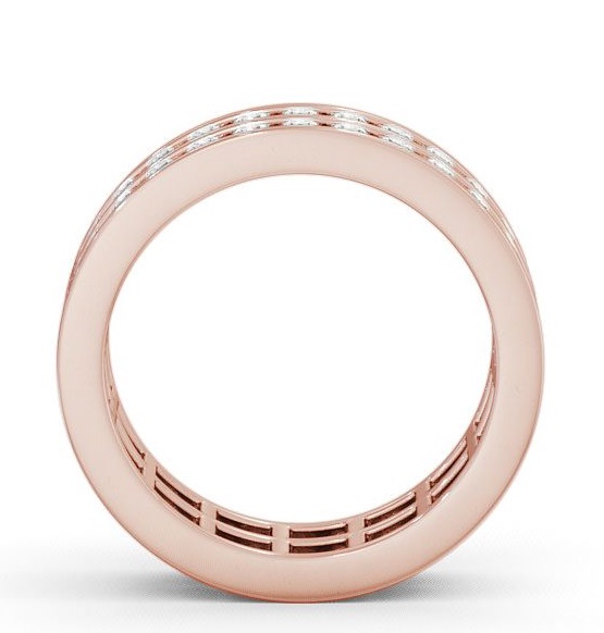 Full Eternity Round Diamond Double Channel Ring 18K Rose Gold FE11_RG_THUMB1 