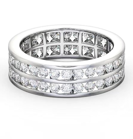 Full Eternity Round Diamond Double Channel Ring Palladium FE11_WG_THUMB1