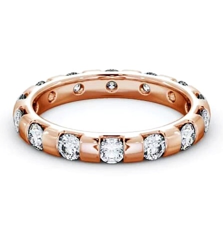 Full Eternity Round Diamond Tension Set Ring 18K Rose Gold FE20_RG_THUMB1