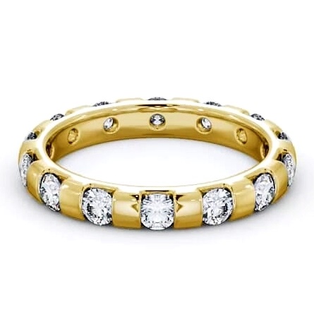 Full Eternity Round Diamond Tension Set Ring 9K Yellow Gold FE20_YG_THUMB1