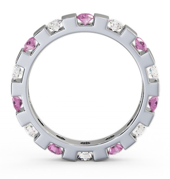 Full Eternity Pink Sapphire and Diamond 1.05ct Ring 18K White Gold FE20GEM_WG_PS_THUMB1 