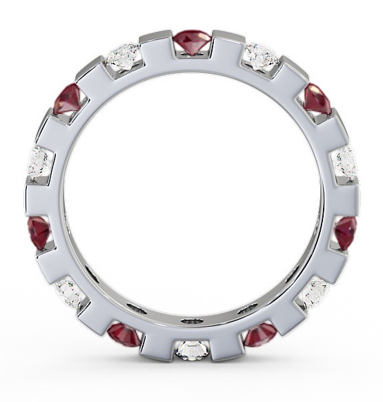 Full Eternity Ruby and Diamond 1.05ct Ring 18K White Gold FE20GEM_WG_RU_THUMB1 