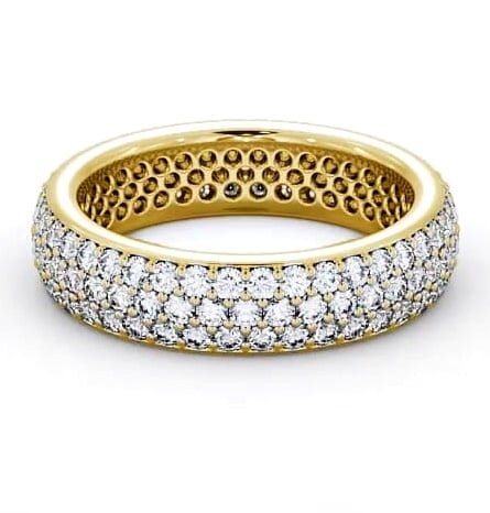 Full Eternity 1.20ct Round Diamond Pave Ring 18K Yellow Gold FE44_YG_THUMB1