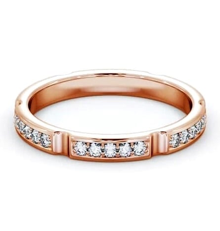 Full Eternity Round Diamond Pave Channel Ring 18K Rose Gold FE53_RG_THUMB1