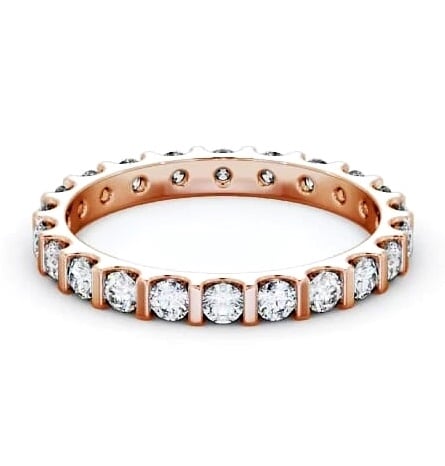 Full Eternity Round Diamond Tension Set Ring 9K Rose Gold FE57_RG_THUMB1