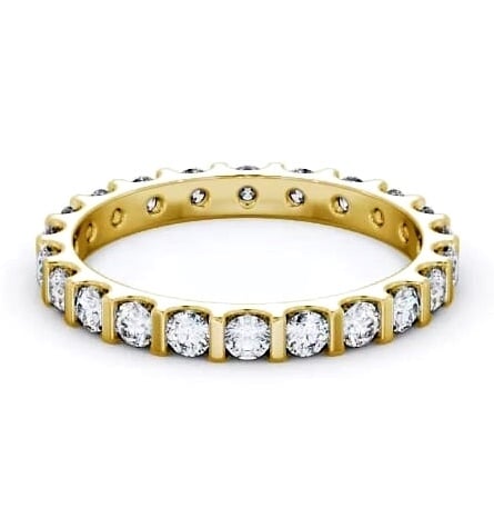 Full Eternity Round Diamond Tension Set Ring 18K Yellow Gold FE57_YG_THUMB1