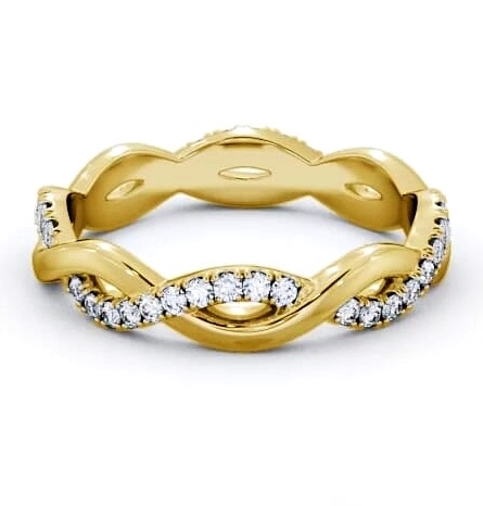 Full Eternity 0.30ct Infinity Design Diamond Ring 18K Yellow Gold FE67_YG_THUMB2 