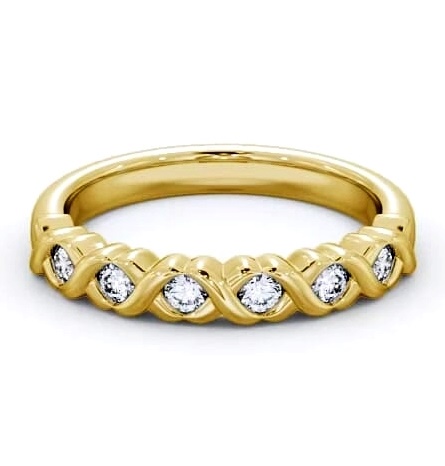 Half Eternity Round Diamond Flush Set Ring 9K Yellow Gold FV23_YG_thumb1.jpg