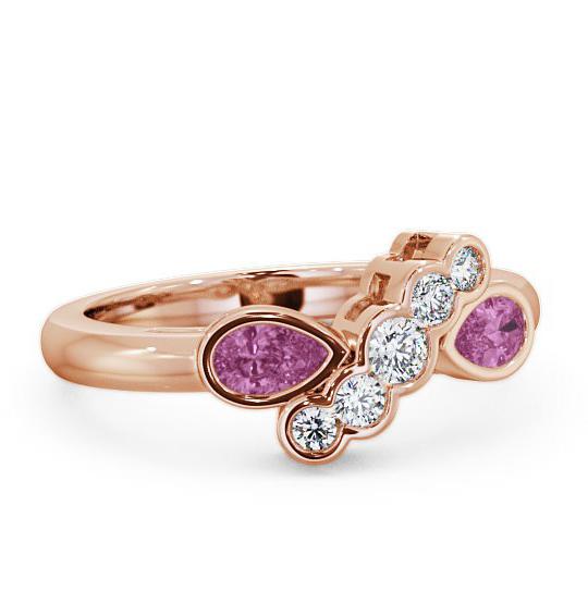 Pink Sapphire and Diamond 1.00ct Ring 18K Rose Gold GEM6_RG_PS_THUMB1