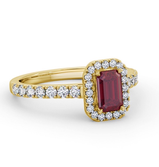 Halo Ruby and Diamond 1.20ct Ring 9K Yellow Gold GEM71_YG_RU_THUMB1